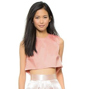 Solace London Ciri Crop in Pink (Size 2)